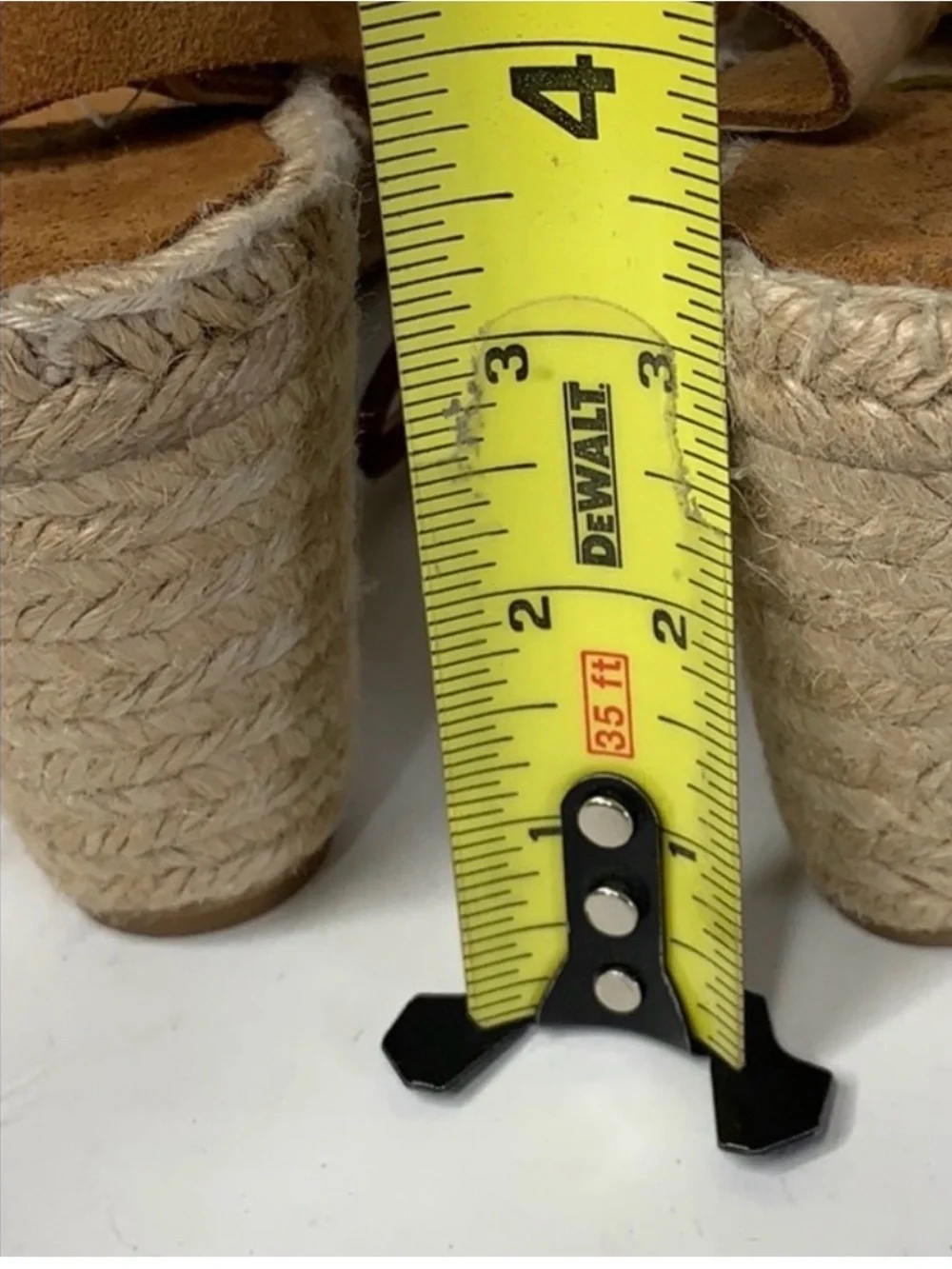 Ankle-Tie Brown Espadrille Wedge Sandals